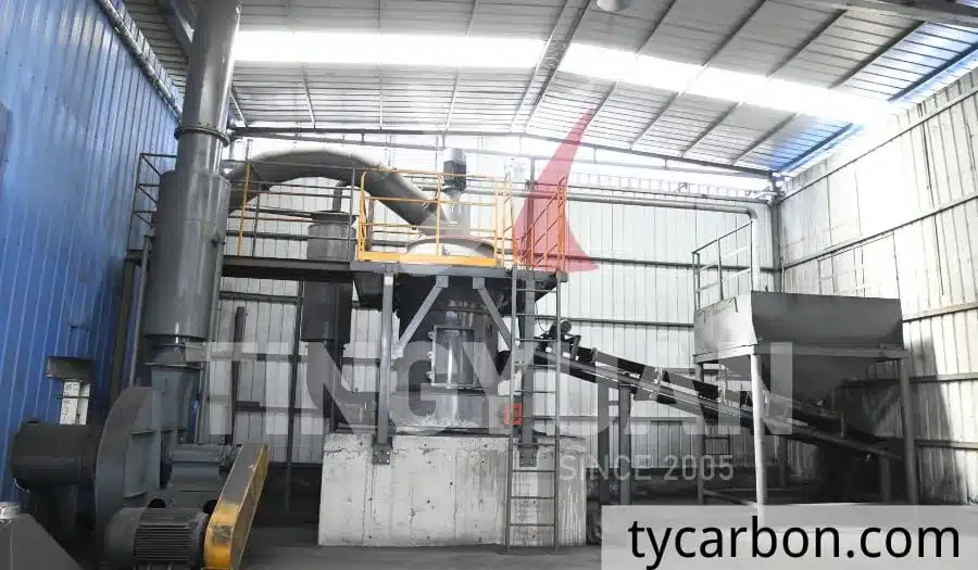 Granular activated carbon - Screening plant