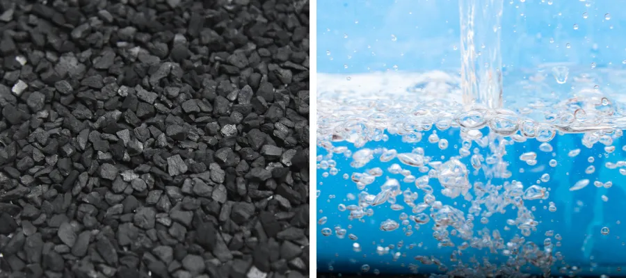 Coal granular activated carbon for drinking water purification